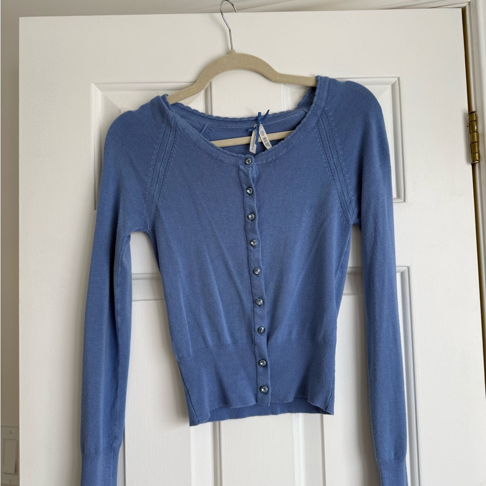Blue Women's Cardigan Sweater